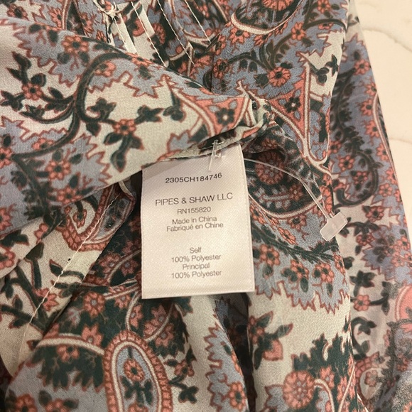 NWT Veronica Beard Lowell Paisley Top - 2 - Picture 8 of 8